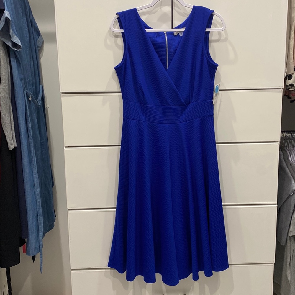 Danny and nicoles royal blue flare a-line dress